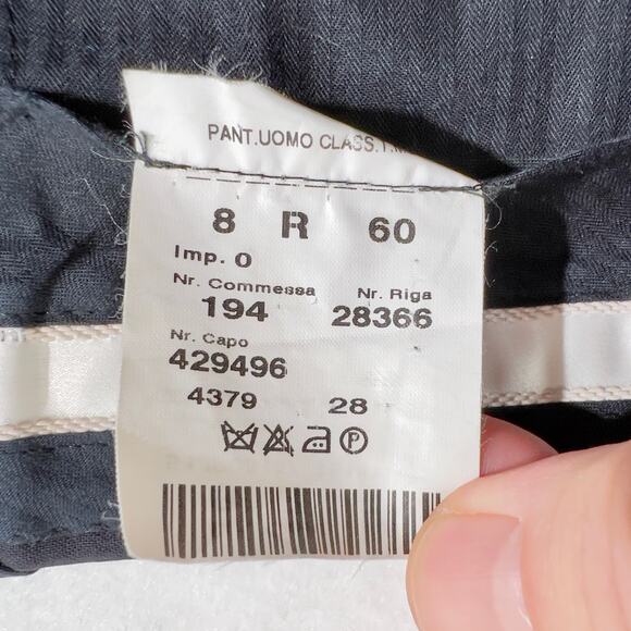 Thierry Mugler Paris Dress Pants  Men's W39 x L31.5 Blue w/ Snap Button Pockets - Picture 10 of 13